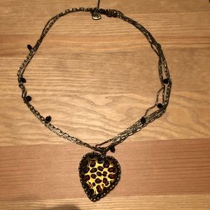 Betsey Johnson Cheetah Necklace